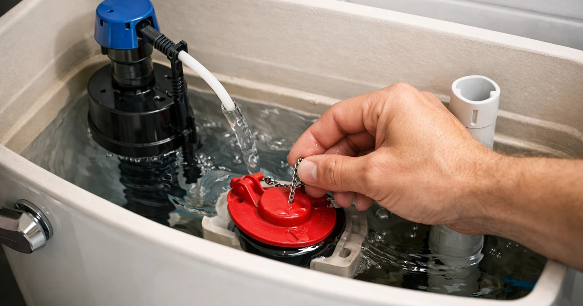 fixing running toilet