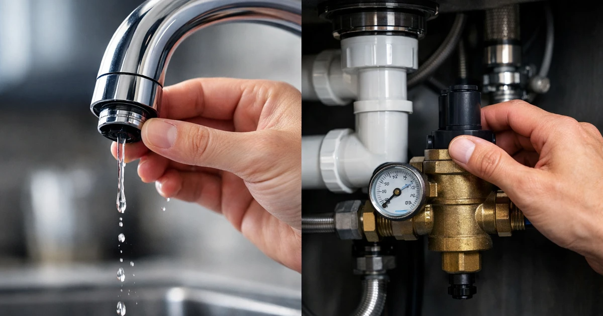Fixing low water pressure in house