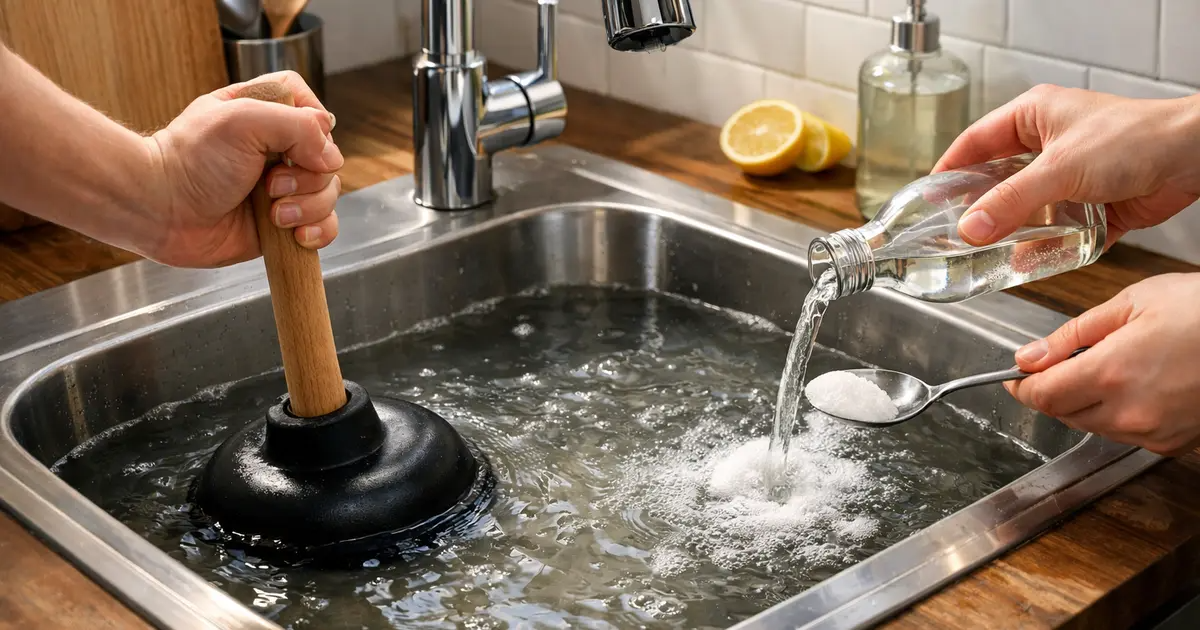 Unclog a Kitchen Sink