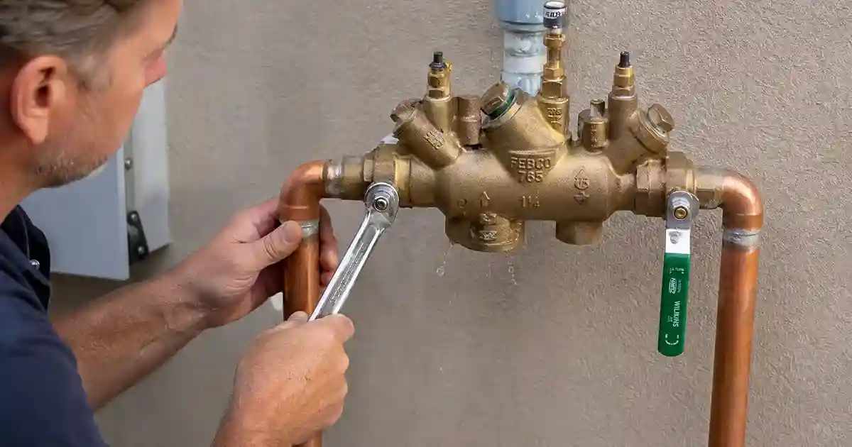 Leaking of Backflow Preventer