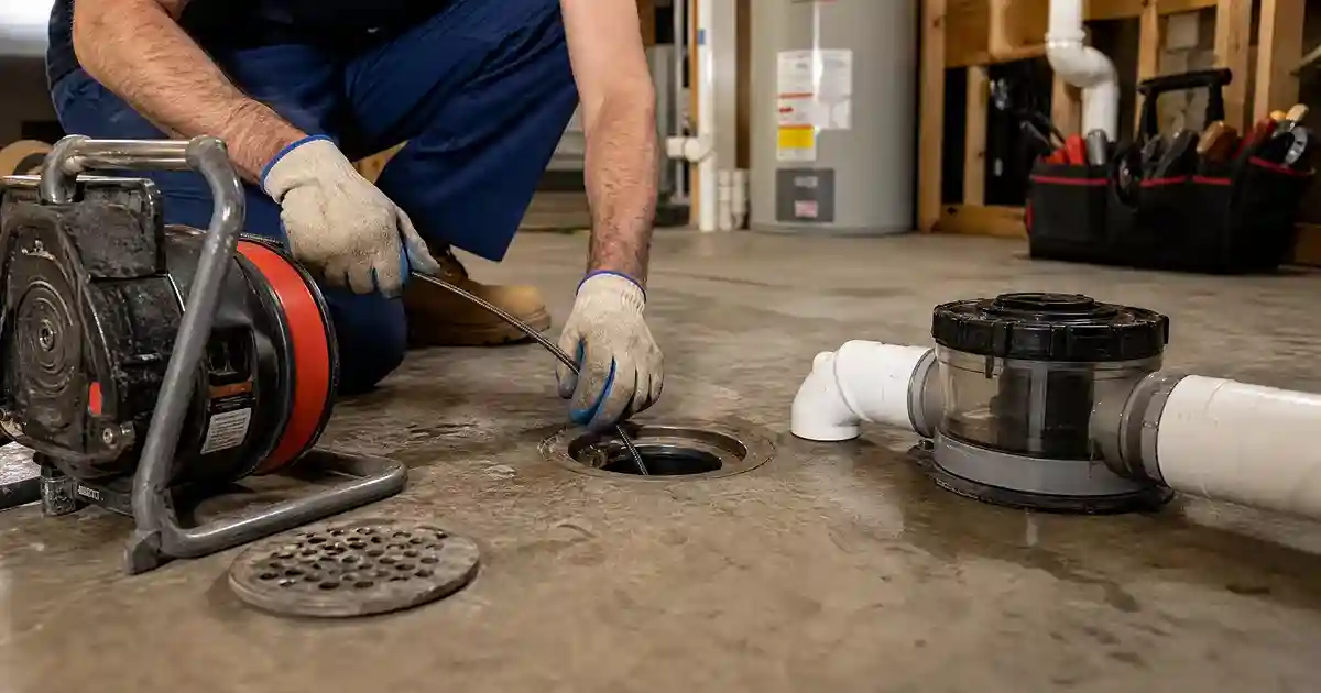 Backing Up of Basement Floor